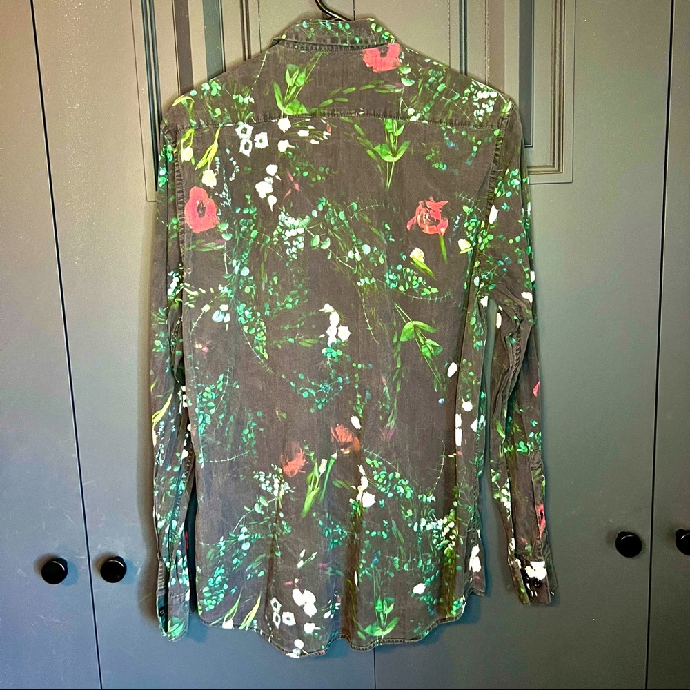 Floral H&M Dress Shirt - S